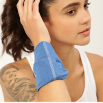 Unisex Blue Solid Bamboo Anti-Microbial Multipurpose Headband